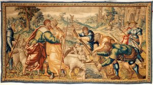 Flämischer Wandteppich. 17. Jahrhundert. von Flemish School