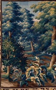 Flämischer Wandteppich. Ende 17. Jahrhundert. Eigentum der Kirche Sint-Walburgakerk Oudenaarde (Dekenij van de Sint-Walburga). von Flemish School