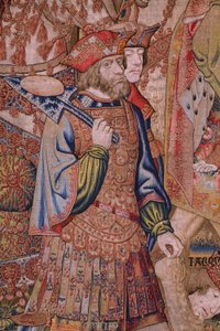 Serie Moralitäten: Die Tugend der Ehren (De deugd van de Honores, La Virtud de los honores). Ca. 1520. (Detail) von Flemish School