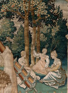 Herkules im Garten der Hesperiden (Serie Die Arbeiten des Herkules) von Flemish School