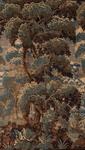 Flämischer Wandteppich. Verdure. Ende 17. - Anfang 18. Jahrhundert. Eigentum der Kirche Sint-Walburgakerk Oudenaarde (Dekenij van de Sint-Walburga).