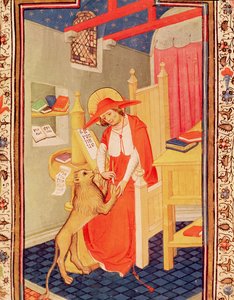 Fol.310v St. Hieronymus, aus dem Stundenbuch von Don Duarte von Flemish School