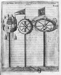 Wie man einen königlichen Salut abfeuert, Illustration aus Tratado de Artilleria von Diego Ufano, Brüssel, 1613