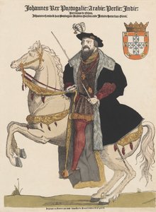 Johann III. von Portugal 1502-1557, veröffentlicht im 16. Jahrhundert, kolorierte Gravur von Flemish School