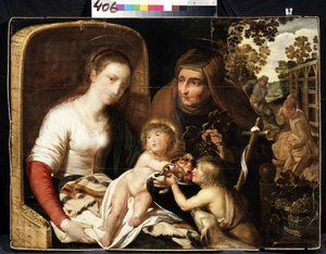 Die Heilige Familie mit dem jungen Johannes dem Täufer und der heiligen Elisabeth