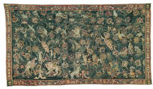 Großes Blatt mit Tieren und Vögeln, 1525-50 von Flemish School
