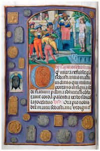 Martyrium des heiligen Sebastian mit Trompe-l