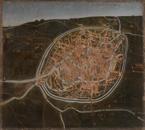 Karte von Brügge von Flemish School
