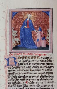 Ms Gen 1111 Seite aus der Legenda Aurea, Brügge, ca. 1400-10
