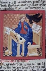 Ms Gen 1111 Seite aus der Legenda Aurea, Brügge, ca. 1400-10 von Flemish School