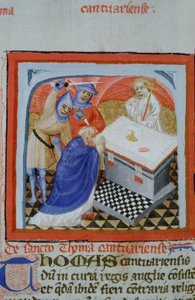 Ms Gen 1111 Seite aus der Legenda Aurea, Brügge, ca. 1400-10