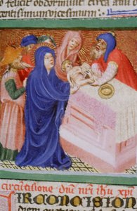 Ms Gen 1111 Seite aus der Legenda Aurea, Brügge, ca. 1400-10 von Flemish School