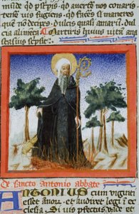 Ms Gen 1111 Seite aus der Legenda Aurea, Brügge, ca. 1400-10 von Flemish School
