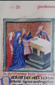 Ms Gen 1111 Seite aus der Legenda Aurea, Brügge, ca. 1400-10