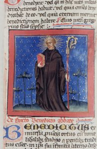 Ms Gen 1111 Seite aus der Legenda Aurea, Brügge, ca. 1400-10 von Flemish School