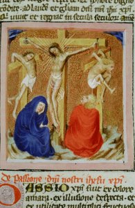 Ms Gen 1111 Seite aus der Legenda Aurea, Brügge, ca. 1400-10