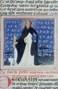 Ms Gen 1111 Seite aus der Legenda Aurea, Brügge, ca. 1400-10 von Flemish School