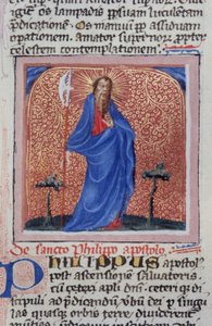 Ms Gen 1111 Seite aus der Legenda Aurea, Brügge, ca. 1400-10 von Flemish School