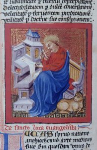 Seite aus der Legenda Aurea, Brügge, ca. 1400-10 von Flemish School