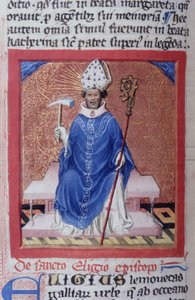 Seite aus der Legenda Aurea, Brügge, ca. 1400-10 von Flemish School
