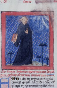 Seite aus der Legenda Aurea, Brügge, ca. 1400-10 von Flemish School