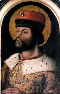 Porträt von Karl dem Großen (742-814) Anonymes Gemälde der flämischen Schule. 16. Jahrhundert London, Antiquaries Society von Flemish School