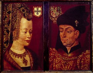 Porträt von Philipp dem Guten, Herzog von Burgund (1396-1467) und Isabella von Portugal, Herzogin von Burgund (1397-1472)