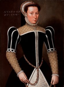Porträt einer Frau, 1556 von Flemish School