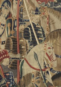 Wandteppich, der die Eroberungen von König Alfons V. von Portugal zeigt, Tournai (Detail) von Flemish School