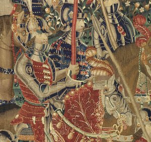 Wandteppich, der die Eroberungen von König Alfons V. von Portugal zeigt von Flemish School