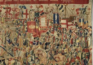 Wandteppich, der die Eroberungen von König Alfons V. von Portugal zeigt von Flemish School