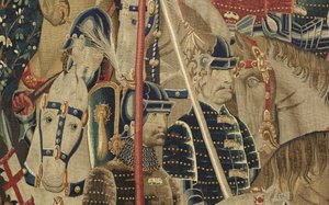 Wandteppich, der die Eroberungen von König Alfons V. von Portugal zeigt