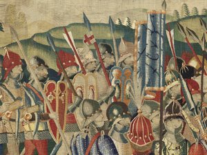 Wandteppich, der die Eroberungen von König Alfons V. von Portugal zeigt von Flemish School