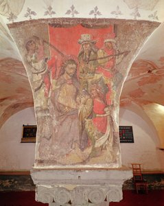 Die Verspottung Christi, Wandgemälde aus der Krypta