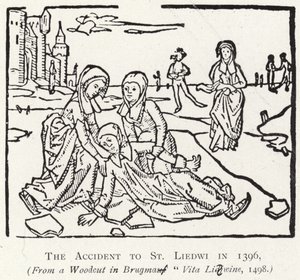 Der Unfall von St. Liedwi im Jahr 1396 von Flemish School