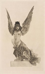 Weibliche Sphinx oder Parallel von Félicien Rops