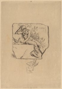 Der Spatz von Lesbie (Le moineau de Lesbie) von Félicien Rops