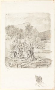 Wäscherinnen von Félicien Rops