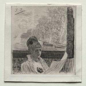 Junge Frau von Félicien Rops