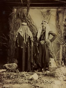 Album Damas et Baalbek: Syrisches Paar in traditioneller Kleidung