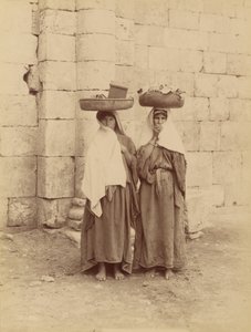 Frauen von Siloé, Palästina von Félix Bonfils