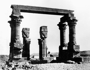 Kiosk von Qertassi, Nubien, Ägypten, 1878