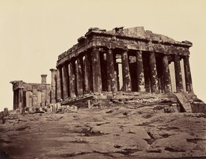 Parthenon, von den Propyläen - Athen. [Von Nordwesten] von Félix Bonfils