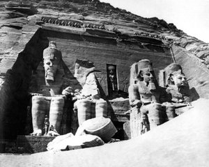 Der Tempel von Abu Simbel, Nubien, Ägypten, 1878