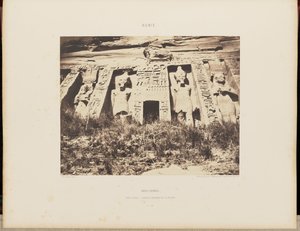 Abou-Sembil. Kleiner Spéos - Zentraler Teil der Fassade