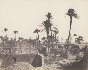 Abâziz, Inneres eines arabischen Dorfes, 1851-52, gedruckt 1853-54