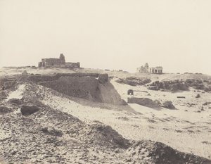 Assuan, Ruinen der alten arabischen Umfriedung im Südosten der Stadt von Félix Teynard