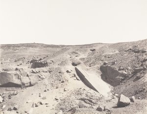 Assouan Syène, Granitsteinbrüche - Altes Abbausystem von Félix Teynard