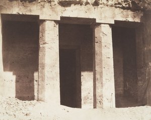 Béni Haçan, Hypogäische Architektur, Grab von Amoneï, 1851-52 von Félix Teynard