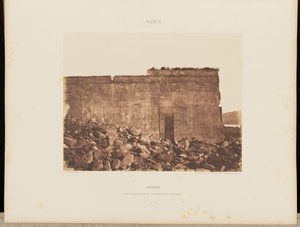 Dandoûr. Südliche Außenwand des Heiligtums von Félix Teynard